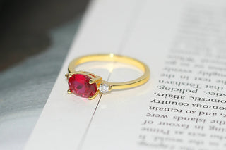 Zircon Gold Ring 6