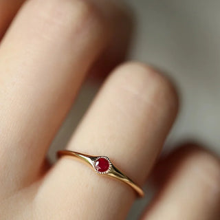 Zircon Gold Ring 13
