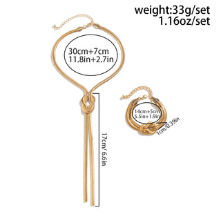 Gold Tassel Choker Necklace