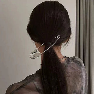 Safety Pin Hair Clip