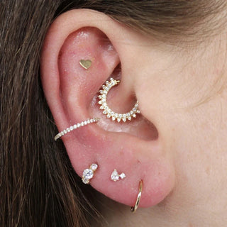 Crystal Zircon Stud Earrings 2