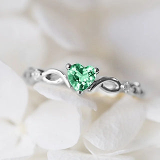 Zircon Heart Ring