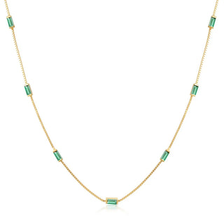 Zircon Gold Choker Necklace
