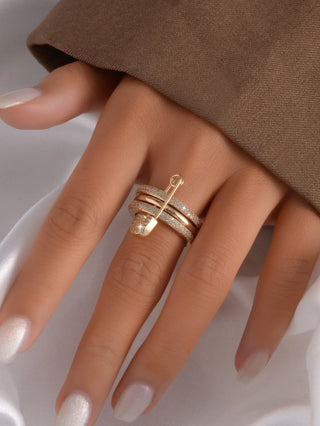 Zircon Gold Ring 5
