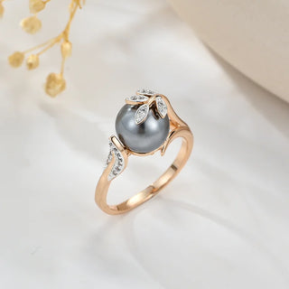 Pearl Zircon Ring 3