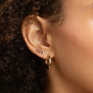 Gold Silver Hoop Earrings