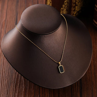 Gold Stainless Pendant Necklace 2