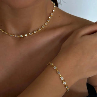 CZ Gold Necklace