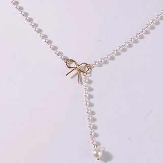 Pearl Tassel Choker Necklace