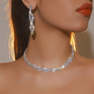 Crystal Rhinestone Jewelry Set