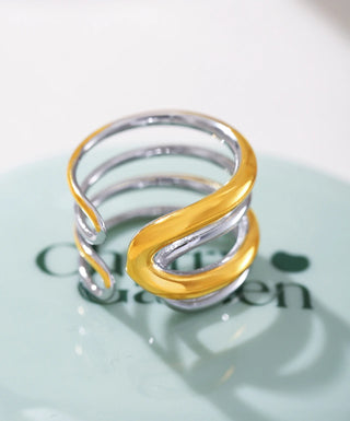 Gold Stainless Ring 4