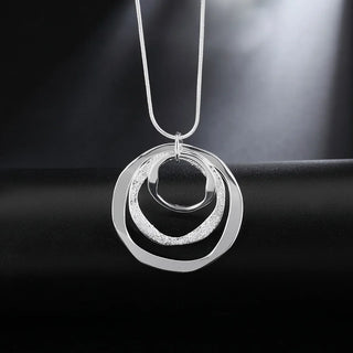 Silver Chain Pendant Necklace