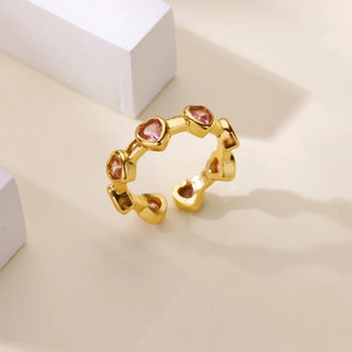 Zircon Gold Ring 19