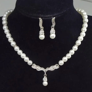 Pearl Pendant Jewelry Set 3