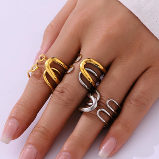 Gold Stainless Ring 4