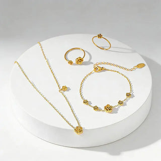 Gold Stainless Jewelry Set 2