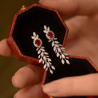 Crystal Zircon Stud Earrings