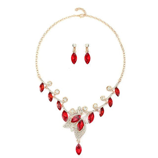 Crystal Gold Jewelry Set