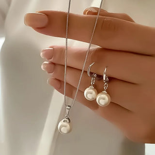 Pearl Pendant Jewelry Set