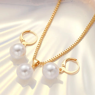 Pearl Pendant Jewelry Set 2