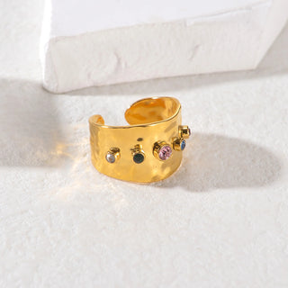 Zircon Gold Ring 18