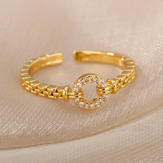 Zircon Gold Ring 21