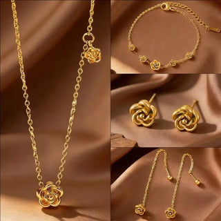 Gold Stainless Jewelry Set 2