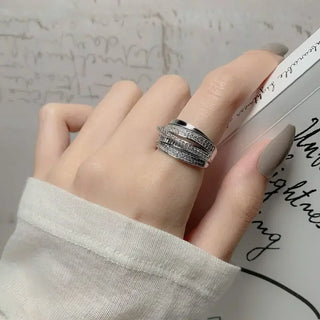 Zircon Silver Ring 7