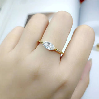Zircon Gold Ring 8