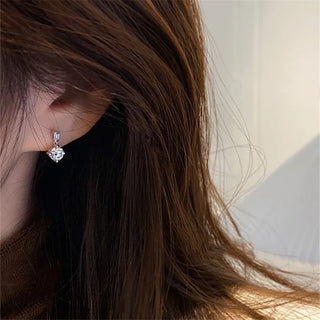 Zircon Gold Stud Earrings 2