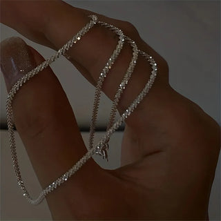 Silver Chain Pendant Necklace 4