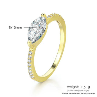Zircon Gold Ring 8