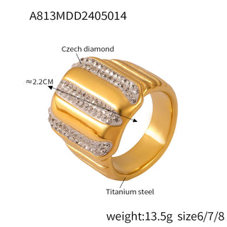 Zircon Gold Ring 15