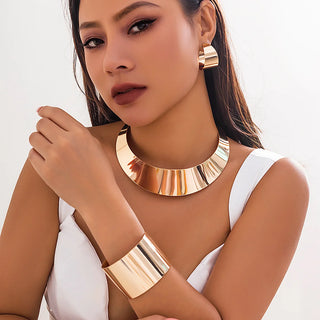 Exaggerated Wide Jewelry Set