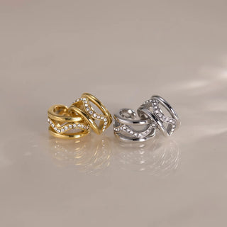 Gold Stainless Hoop Earrings 2