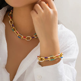 Gold Chain Jewelry Set