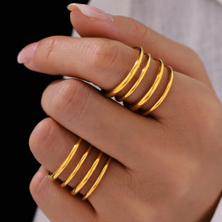 Gold Stainless Ring 4