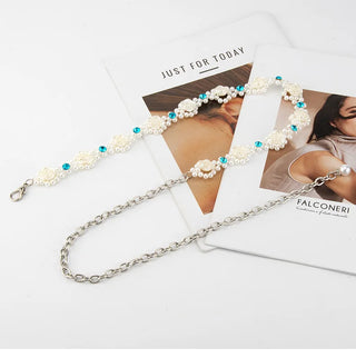 Rhinestone Floral Waist Belt