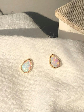Zircon Gold Stud Earrings 3