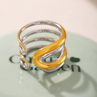 Gold Stainless Ring 4