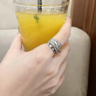 Zircon Silver Ring 7