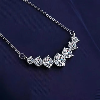 Zircon Silver Pendant Necklace