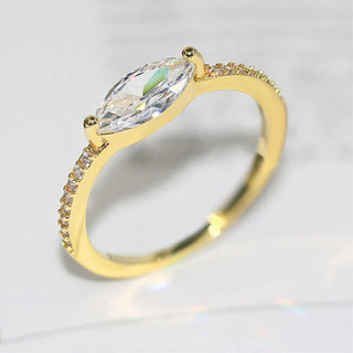 Zircon Gold Ring 8