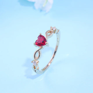 Zircon Heart Ring