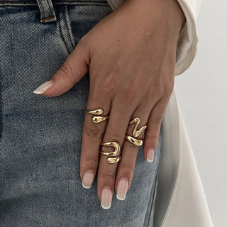 Gold Silver Ring 6