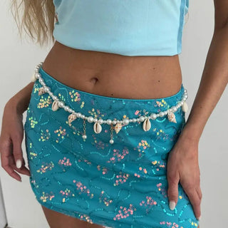 Pearl Beaded Waist Chain