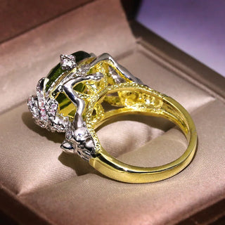 Crystal Gold Ring