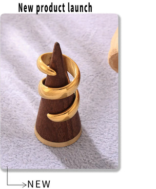 Gold Stainless Ring 6