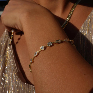 CZ Gold Necklace